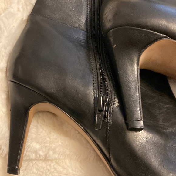 Clarks Carlita Charm 26122592 Womens Black Leather Zipper Knee High Boots - Picture 4 of 11